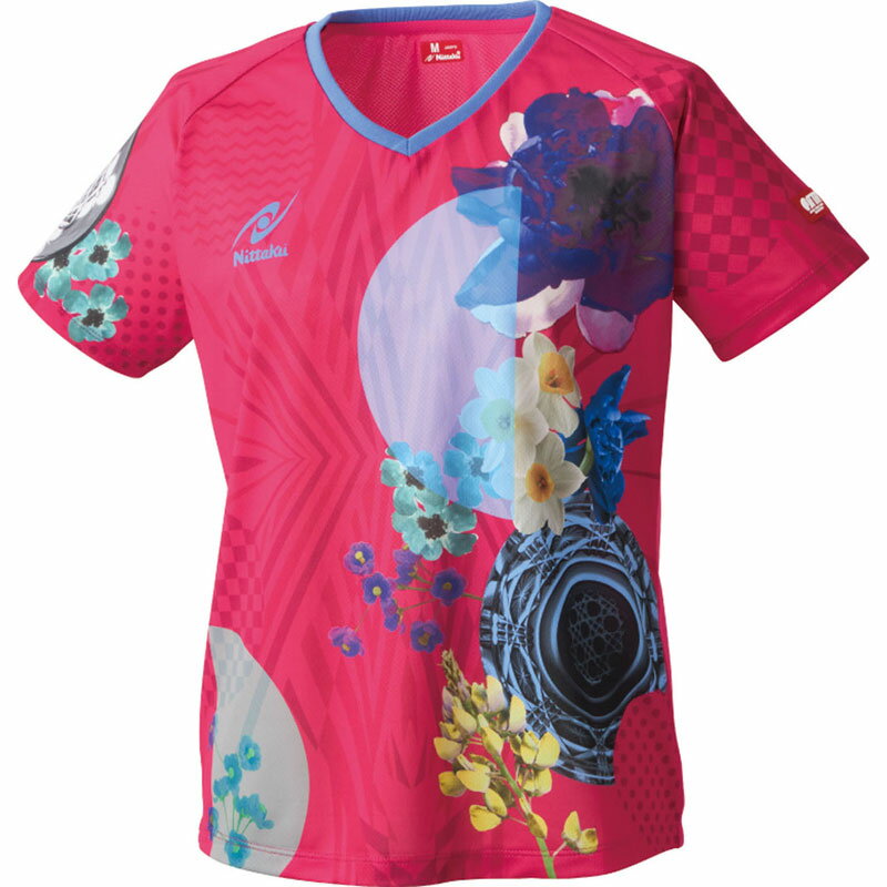 Nittaku(ニッタク)モダンフラワーシャツ卓球ウェアシャツNW2221