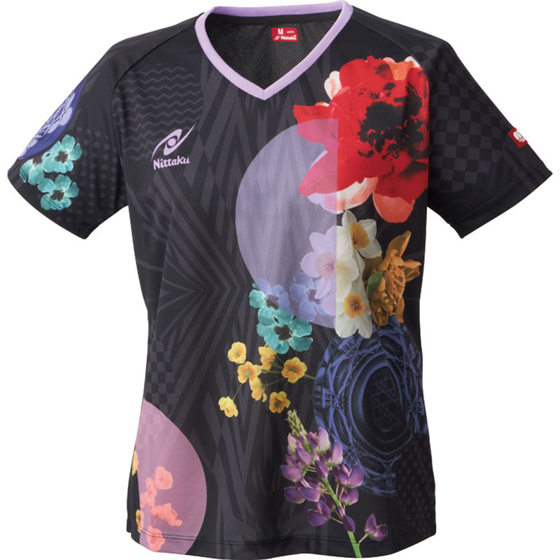 Nittaku(ニッタク)モダンフラワーシャツ卓球ウェアシャツNW2221