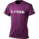 stiga(スティガ)ファイテンコラボシャツ II パープル S卓球ゲームシャツ(1840380404)
