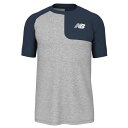 newbalance(ニューバランス)ベースボールアシンメトリー ショートスリーブトップ(左投げ用)野球ウェアTシャツMT41704L