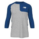 newbalance(ニューバランス)ベースボールアシンメトリー ロングスリーブトップ(左投げ用)野球ウェアTシャツMT41714L