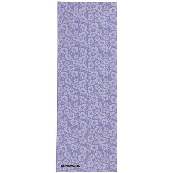 キャプテンスタッグ captainstagヨガマット(ハイビスカスラベンダー) 61cm×173cm×厚サ0.6cmテーブル・チェア(UR870)