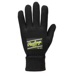 ローリングス Rawlingsパッチロゴフリース手袋防寒手袋 Apparel accessories 23FW (EAC13F02-B/OY)