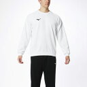 ミズノ MIZUNOスウェットシャツ(クルーネック) (01ホワイト)トレーニングウェア(メンズ) スウェット(32MC0175)(4)