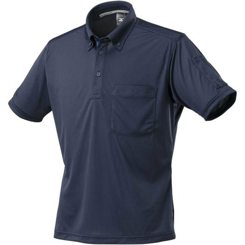 ミズノ MIZUNOナビドライワークボタンダウンポロシャツ(半袖) ユニセックスウエア ポロシャツ 半袖(F2JA2184)