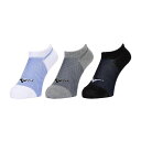 ミズノ MIZUNO 3Pメッシュソックス アンクル トレーニング メンズ ソックス 32JXB105