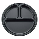 CAPTAIN STAG(キャプテンスタッグ)メタリックブラックコート 仕切りプレートトレッキング キャンプ用品 食器 フォーク スプーン(UH63)