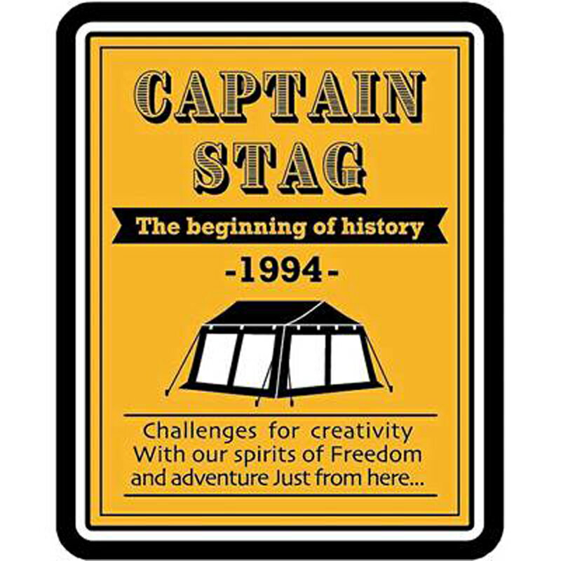 CAPTAIN STAG キャプテンスタッグ CSデザインステッカー メッシュタープ・ポスター 50 62mmトレッキング キャンプ用品 タープ UM1546 