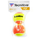 Tecnifibre(テクニファイバー)P＋S STAGE 2 2 BALLS硬式テニス ボール 硬式テニスボール(TBP2OR1)