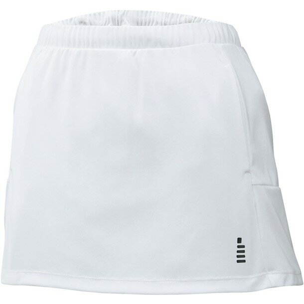 日本バドミントン協会審査合格品。 日本ソフトテニス連盟審査合格品。 インナースパッツはスカートと一体型になっておりスカート両サイドにポケット付き。 素材：スカート/ポリエステル100%、インナースパッツ/ポリエステル88%・ポリウレタン12% 機能：吸汗速乾、ストレッチ 原産国：中国 【カラー】(30)