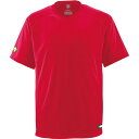 デサント DESCENTEベースボールTシャツ野球 ソフトJRベースボルTシャ(jdb202-red)