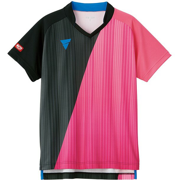 No．1人気のゲームシャツに新色ピンクを追加！ 素材：ミニワッフル（ポリエステル100%） 機能：吸汗速乾、ソフト 仕様：JTTA公認、男女兼用 原産国：中国 【カラー】(0300)