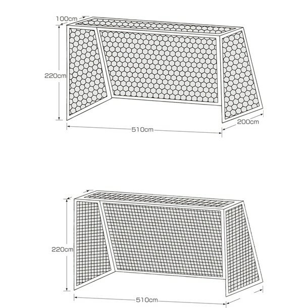 ゼット ZETTショウネンサッカーネット PE60フキュウ シロサッカーネット(k1267)