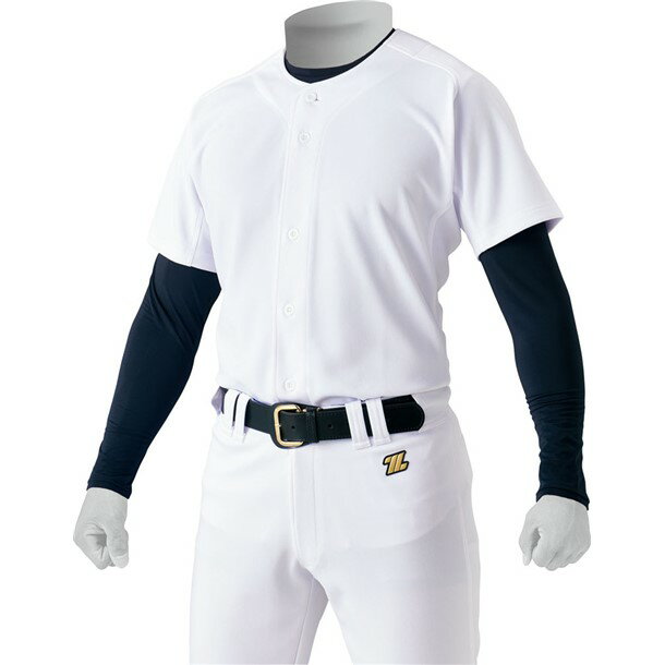 ゼット ZETTメカパンジュニアニットフルオープンシャツ野球 ソフトユニフォーム シャツJR(bu2281s-1100)