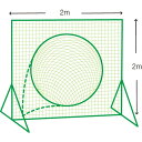 極太120本ネットを使用したトスネットです。 素材:ポリエチレン440T/120本 サイズ:2m×2m 重量:4.4kg 仕様:取替用ネットのみ、取付ロープ付、シングルネット、硬式向 原産国:日本 【カラー】( )