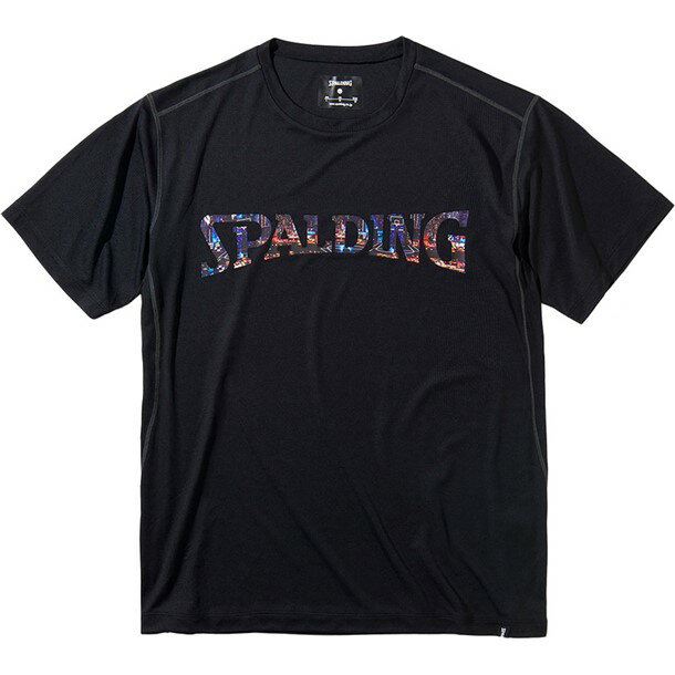 スポルディング SPALDINGTシャツ ナイトステージロゴ ライトフィットバスケット 半袖Tシャツ(smt211310-1000)