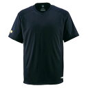 デサント DESCENTEV首Tシャツ野球 ソフトベースボールTシャツ(DB202-BLK)(4)