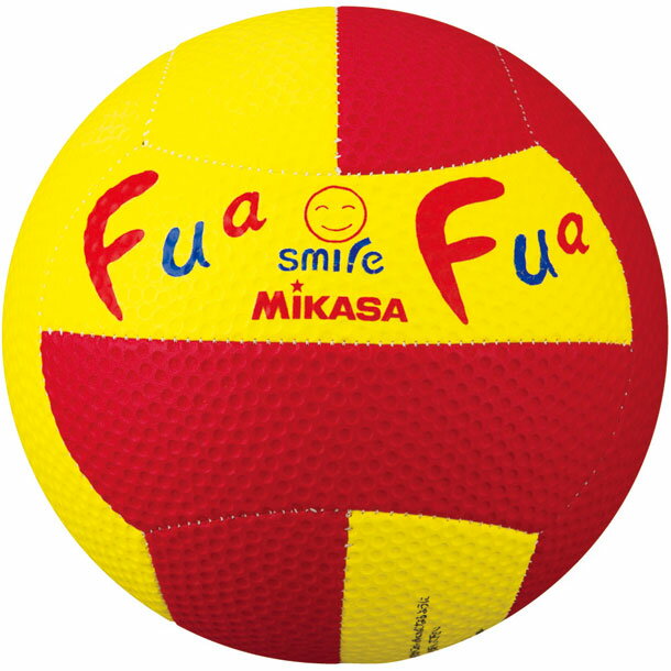 ミカサ mikasaフアフアドッジ2号縫イ(黄 赤)ハントドッチ競技ボール(FFD2YR)