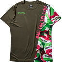 spalding(スポルディング)バレーボール Tシャツ ボールプリントバレー半袖Tシャツ(smt22184v-3900)