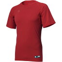 デサント(descente)JR丸首半袖アンダー野球ソフトアンダーTシャツ(jstd721b-red)(4)