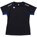 デサント(descente)半袖 バレーボールシヤツバレープラクティクスシャツW(dvb5223wbーbkbl)