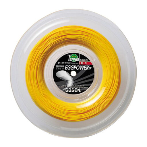 ゴーセン GOSENエッグパワー17ロール イエローテニス硬式 ガット(TS1012Y) ゴーセン GOSENエッグパワー17ロール イエローテニス硬式 ガット(TS1012Y)