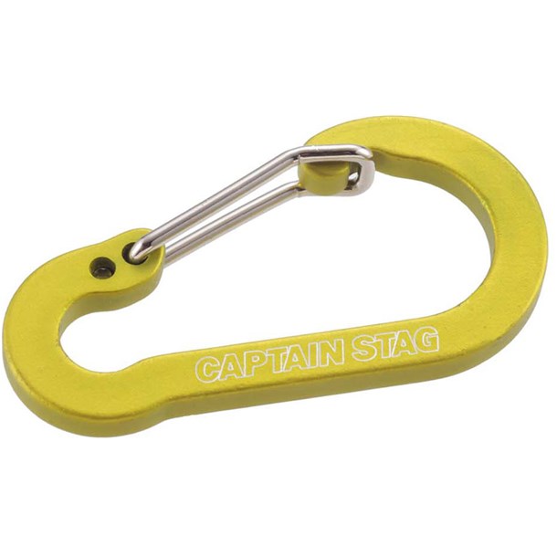 キャプテンスタッグ captainstagフラットカラビナS(グリーン)アウトドアグッズ(um1857)