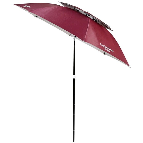 キャプテンスタッグ captainstagガーデンUVカット2ダンパラソル200CMアウトドアグッズ(ud50)