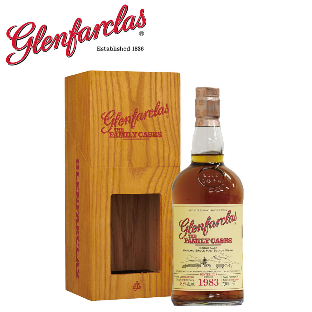 グレンファークラス 700ml 1983年 (昭和58年) シングルモルト ウイスキー ファミリー カスク スコットランド シングルカスク Glenfarclas ファミリー・カスク