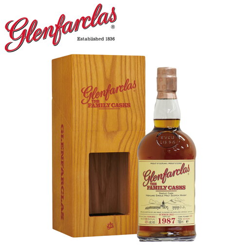 グレンファークラス 700ml 1987年 (昭和62年) シングルモルト ウイスキー ファミリー カスク スコットランド シングルカスク Glenfarclas ファミリー・カスク グレンファークラス 700ml 1987年 (昭和62年) シングルモルト ウイスキー ファミリー カスク スコットランド シングルカスク Glenfarclas ファミリー・カスク