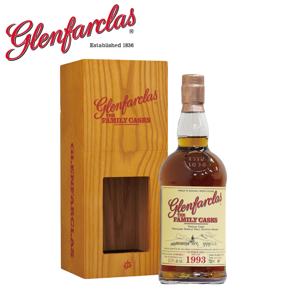 GLENFARCLAS グレンファークラス 700ml 1993年 （平成5年） シングルモルト ウイスキー ファミリー カスク スコットランド シングルカスク G