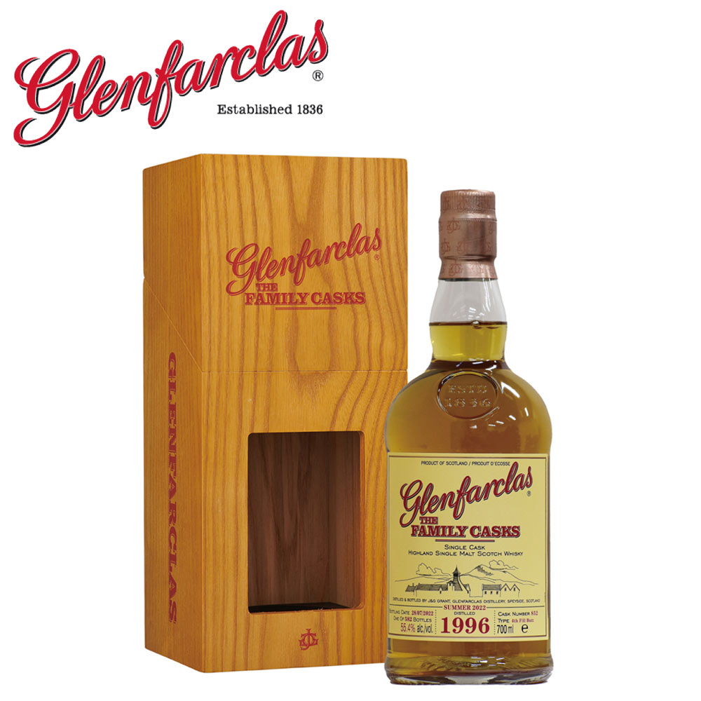 GLENFARCLAS グレンファークラス 700ml 1996年 （平成8年） シングルモルト ウイスキー ファミリー カスク スコットランド シングルカスク G