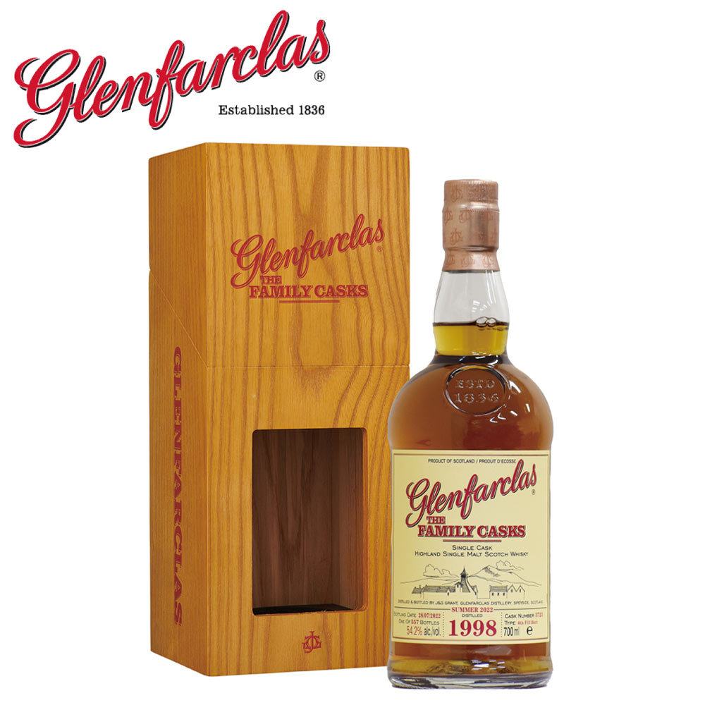 GLENFARCLAS グレンファークラス 700ml 1998年 （平成10年） シングルモルト ウイスキー ファミリー カスク スコットランド シングルカスク 