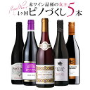 ワインセット ワイン ピノノワール 黒ブドウの女王 飲み比べ 赤ワイン 5本セット 単一品種のワインを味わおう 送料無料 一部除外 ミディアム ワインセット チリ ドイツ フランス ブルガリア ピノ・ノワール 福袋