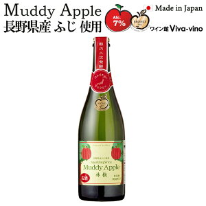 ワイン マディ アップル ドライ スパークリングワイン 750ml 長野県産 辛口 瓶内二次醗酵 国産 日本産 シードル りんごのお酒 スパークリング 発泡性 低アルコール