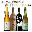 7/1限定【P10倍&食フェス300円CP】オーガニックのお酒集めました シードルとワイン3本 バラエティ 4本セット 送料無料 一部除外 辛口 シードル 白ワ...