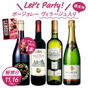 解禁日以降お届け おまけ付【解禁日11/16(木)】 ボジョレー ヌーボー 2023 最高金賞5回＆フランス ミックス パーティーセット 送料無料 一部除 ボージョレー ボジョレー ヌーヴォー フランス ワイン セット party 泡