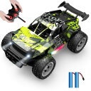 ラジコン ラジコンカー 子供向け 車 おもちゃ RCカー リモコンカー rc car 電動 RCジープ オフロード 全地形 2.4Ghz 充電式バッテリー2個 ライト付き 操作簡単 こども 男の子 小学生 中学生 初心者 誕生日 子どもの日 新年 プレゼント 祝日 贈り物 ギフト 国内認証済み