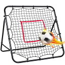 リバウンドネットブラック ネットサッカー 野球 100cm*103cm 練習ネット練習用トレーニング バウンスネット 反発ネット 外野トレーナー サッカーゴール 五面バッティング 野球 テニス ホッケー ラクロス ハンドボール 個人練習用具 ミニゲーム