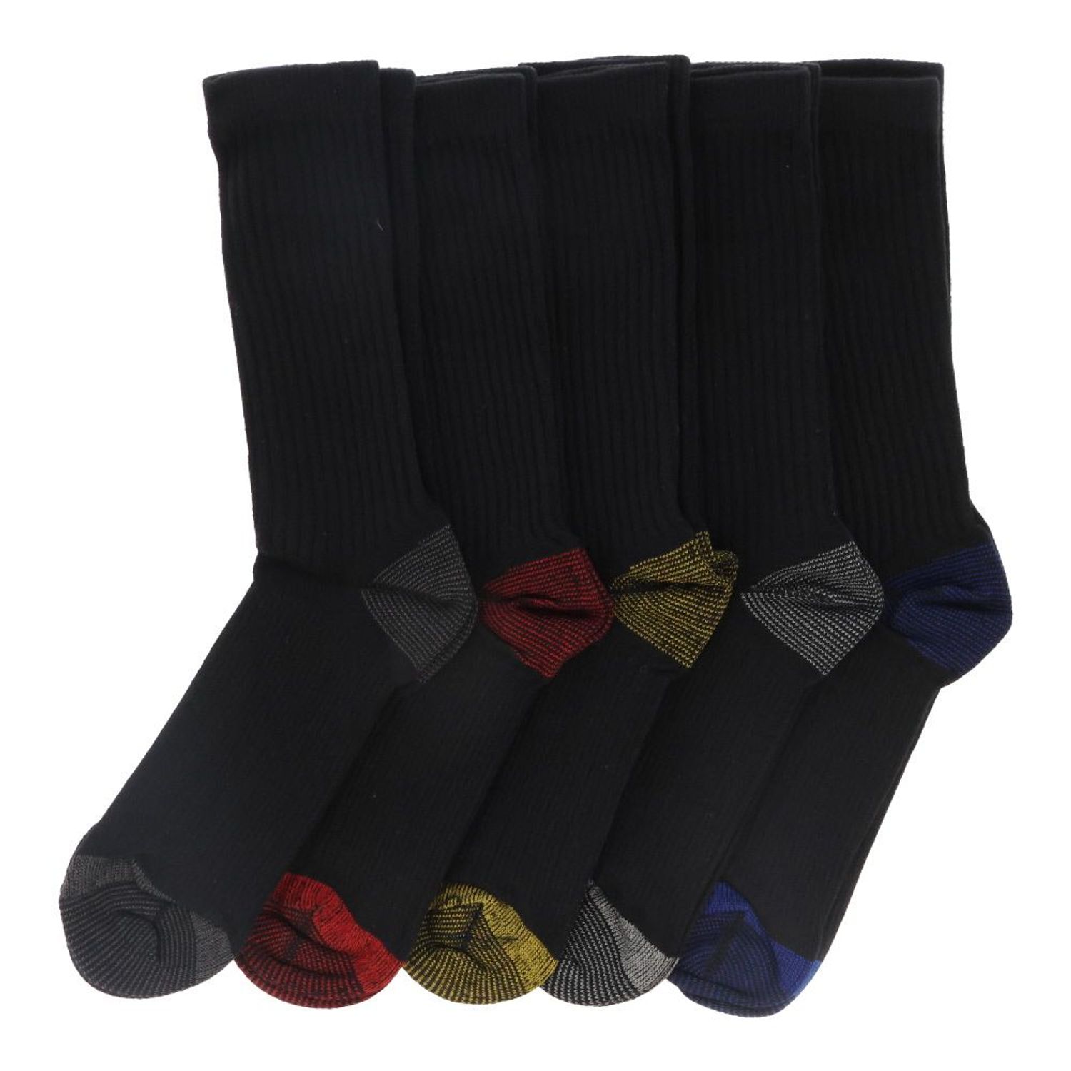 特長●ハードな力仕事にも最適な丈夫で破れにくいソックス。●足にフィットしやすい かかと付き！●長時間働く足にフィットし、疲れをサポート。JANコード●292845136900325〜27cm：つま先 先丸／カラー グレー・赤・黄・白・青 5色アソート／入数 5足組／適用サイズ 25〜27cm※品質向上のため予告なく仕様を変更する場合がございます。パッケージのリニューアル等につき、商品画像が異なる場合がございます。商品画像の色合いは、画像処理上、若干異なる場合がございます。