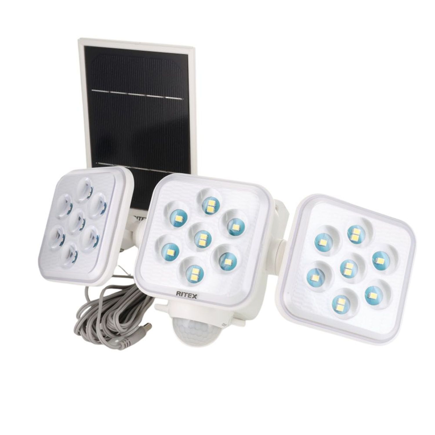 5W3灯　フリーアーム式LEDソーラーセンサーライト　LSー330