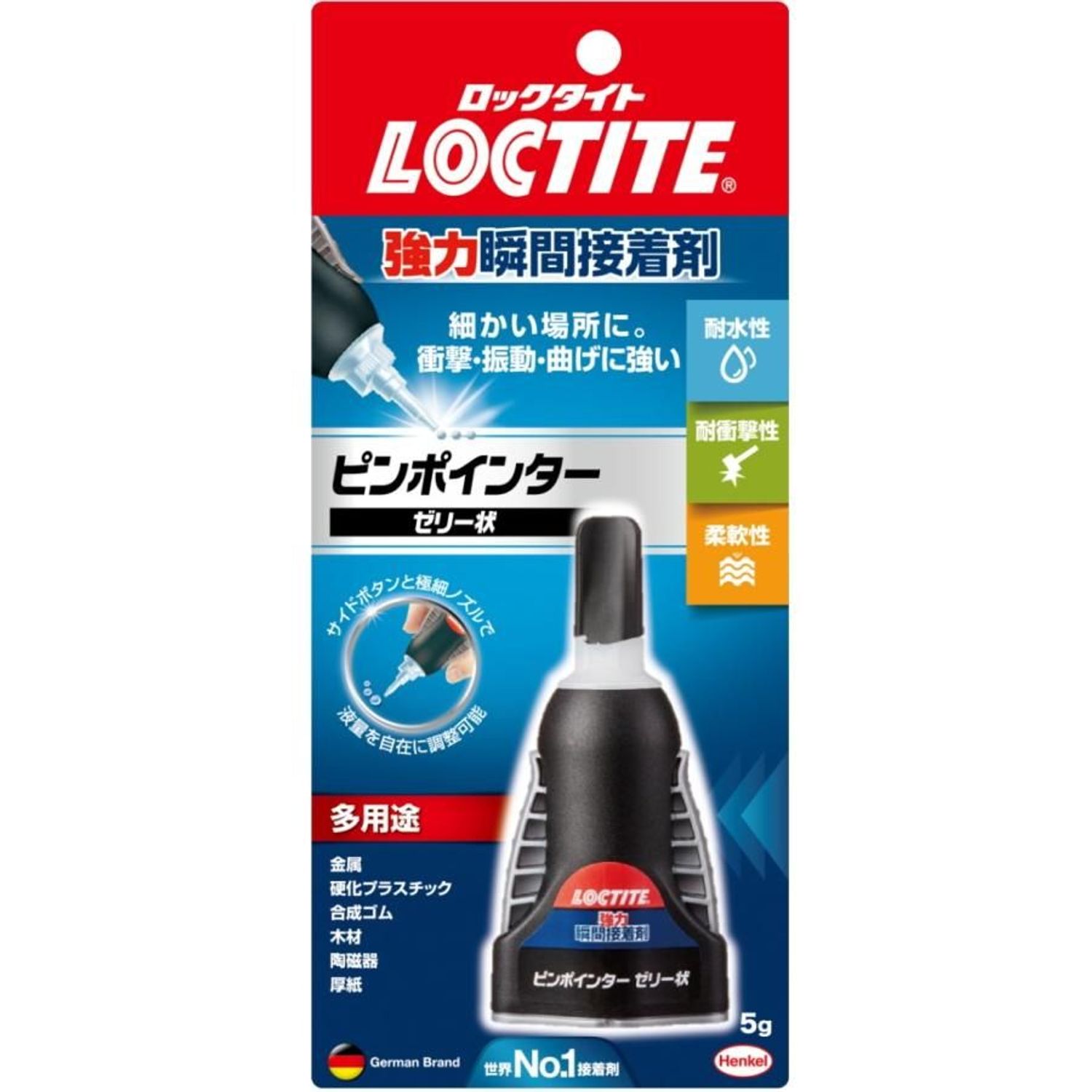 ロックタイト(LOCTITE)　強力瞬間接着剤　ピンポインターゼリー状 5g LPJ-005