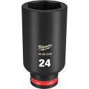 milwaukee SHOCKWAVE IMPACT DUTY ディープインパクトソケット 3/8インチ(9.5mm)角 24mm(4)