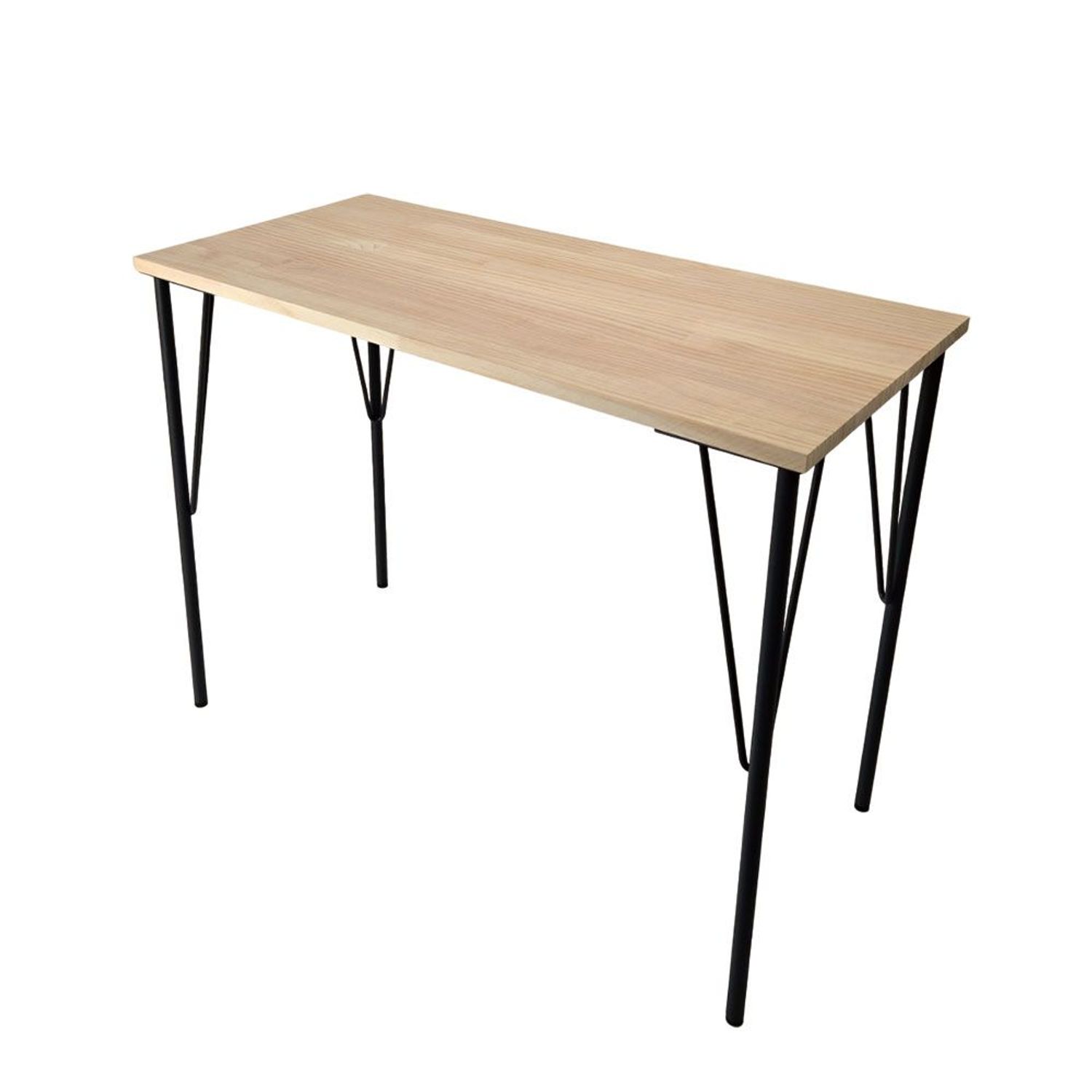 パイン修正材スチール脚付　テーブル組立キット　板サイズ900×440×18mm　脚サイズ690mm(4)