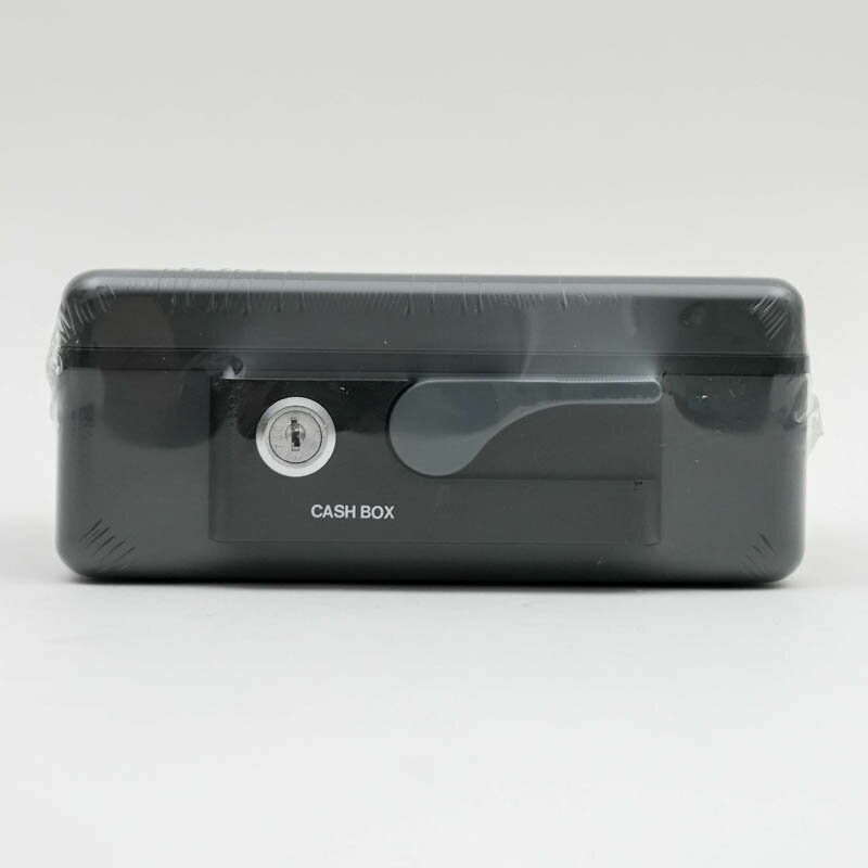 手提げ金庫　約幅19.7cm×奥行15.4cm×高8cm 文具 事務 ビバホーム