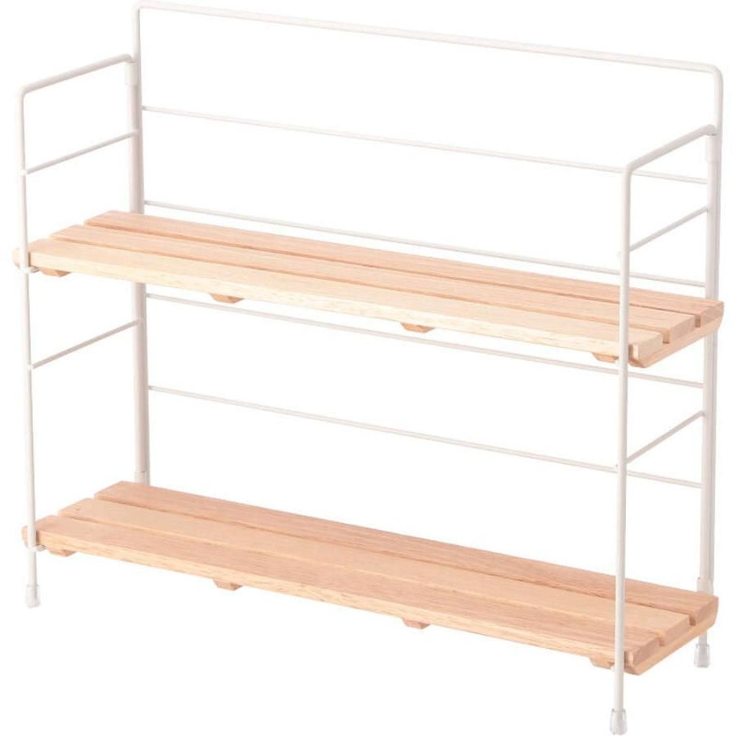 不二貿易 ウッドミニシェルフ　ワイド 【メーカー直送 代引不可】