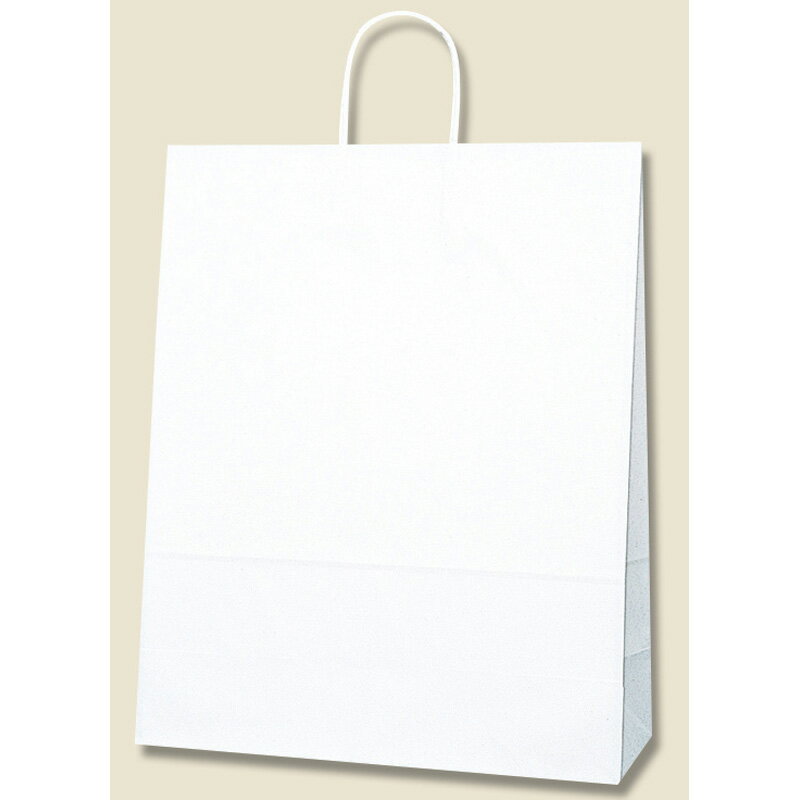 手提袋カスタム白無地　　　　　50枚 文具 事務 包装用品 紙袋 紙袋バッグ ビバホーム