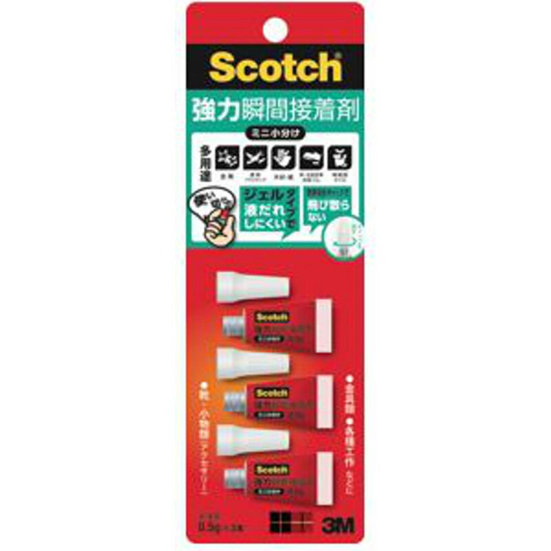 3M　瞬間接着材　ゼリー状　小分け　AMN−G3 文具 事務 接着用品 輪ゴム 接着剤 ビバホーム