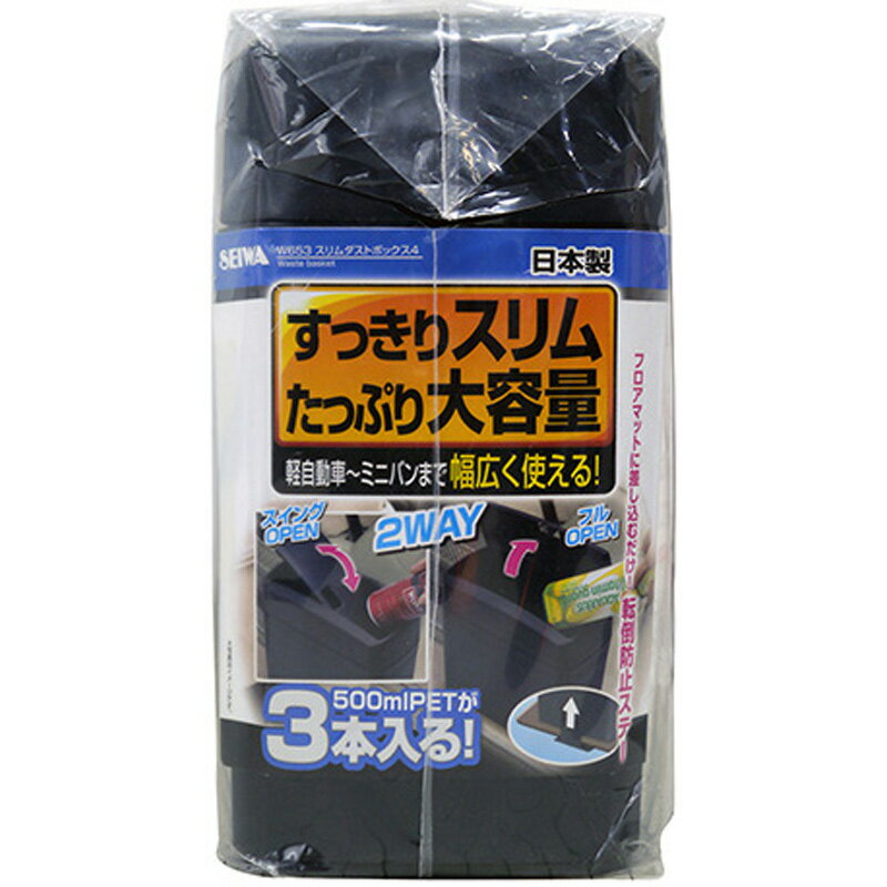 セイワ　スリムダスト　W653 カー サイクル 小物 車用芳香剤 ゴミ箱 ビバホーム