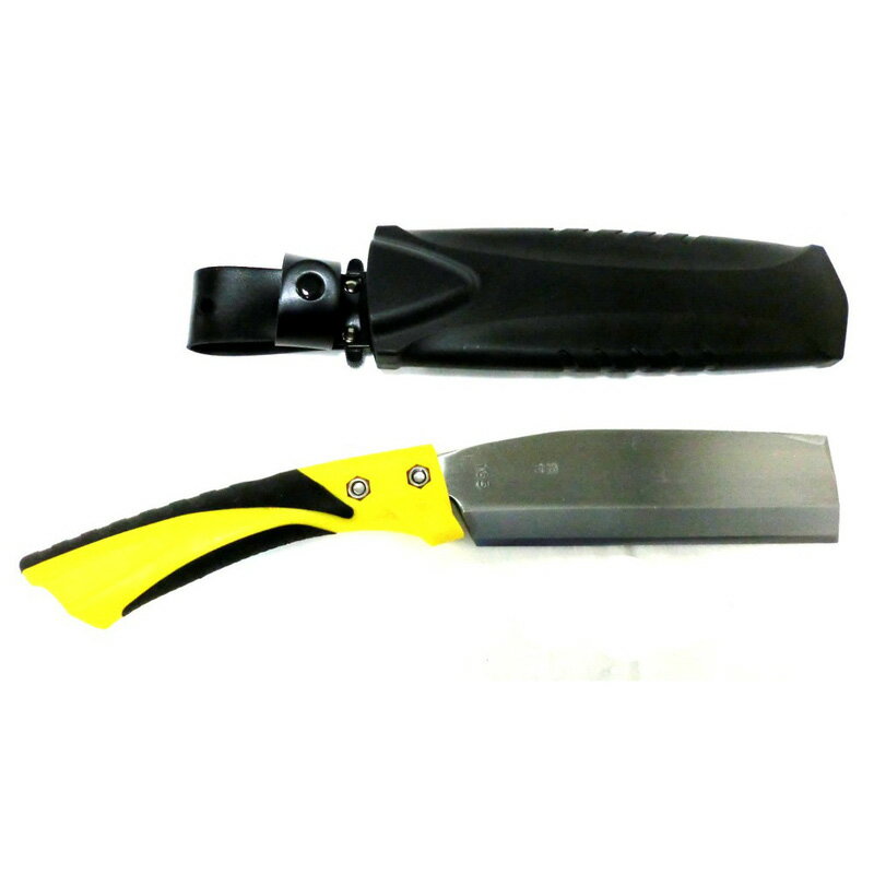 CLUB．J　グラス柄サヤ入鉈　鋼付　片刃165mm 園芸 農業 園芸刃物 ビバホーム